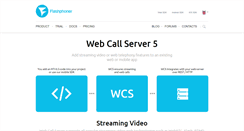 Desktop Screenshot of flashphoner.com